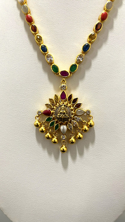 Saravana Jewellers 39.1gms SILVER NECKLACE 916 Nakshi