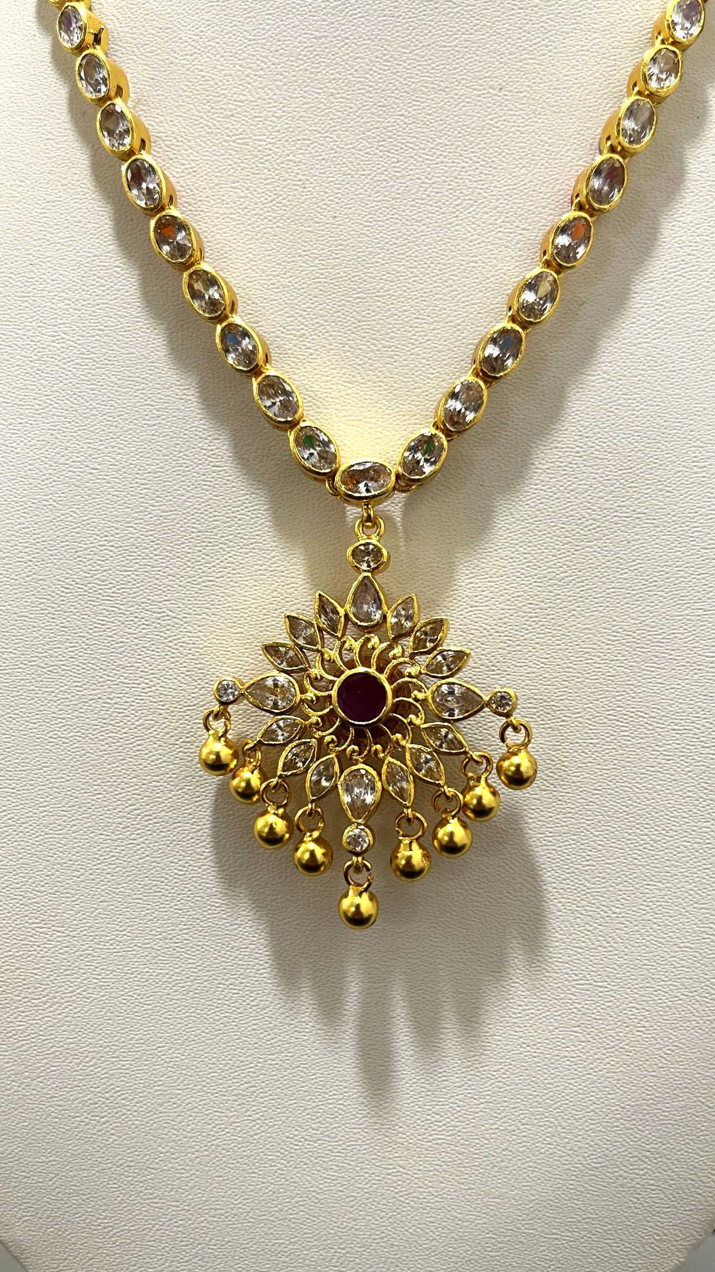 Saravana Jewellers 39.1gms SILVER NECKLACE 916 Nakshi