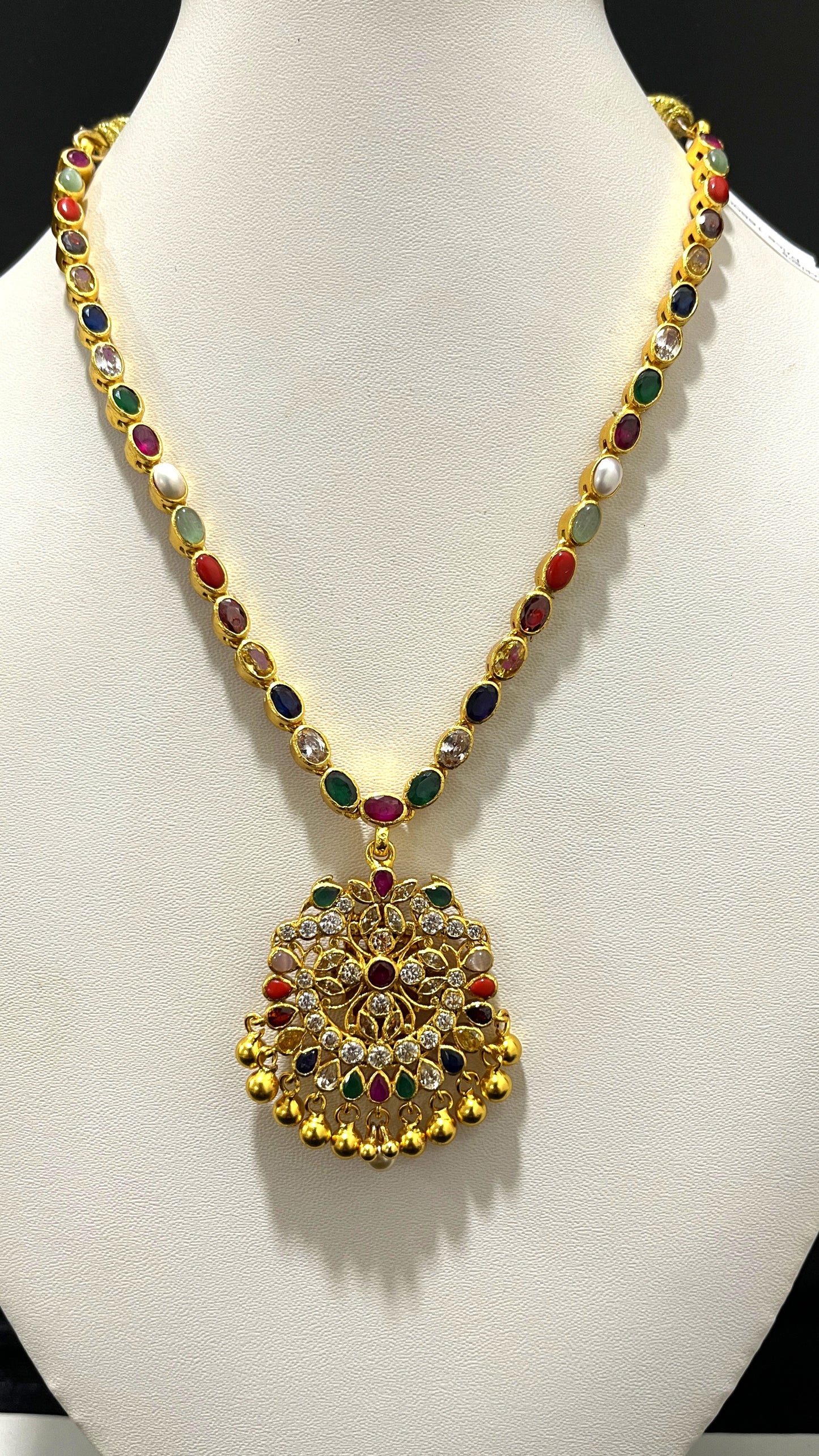 Saravana Jewellers 44.8gms SILVER NECKLACE 916 Nakshi