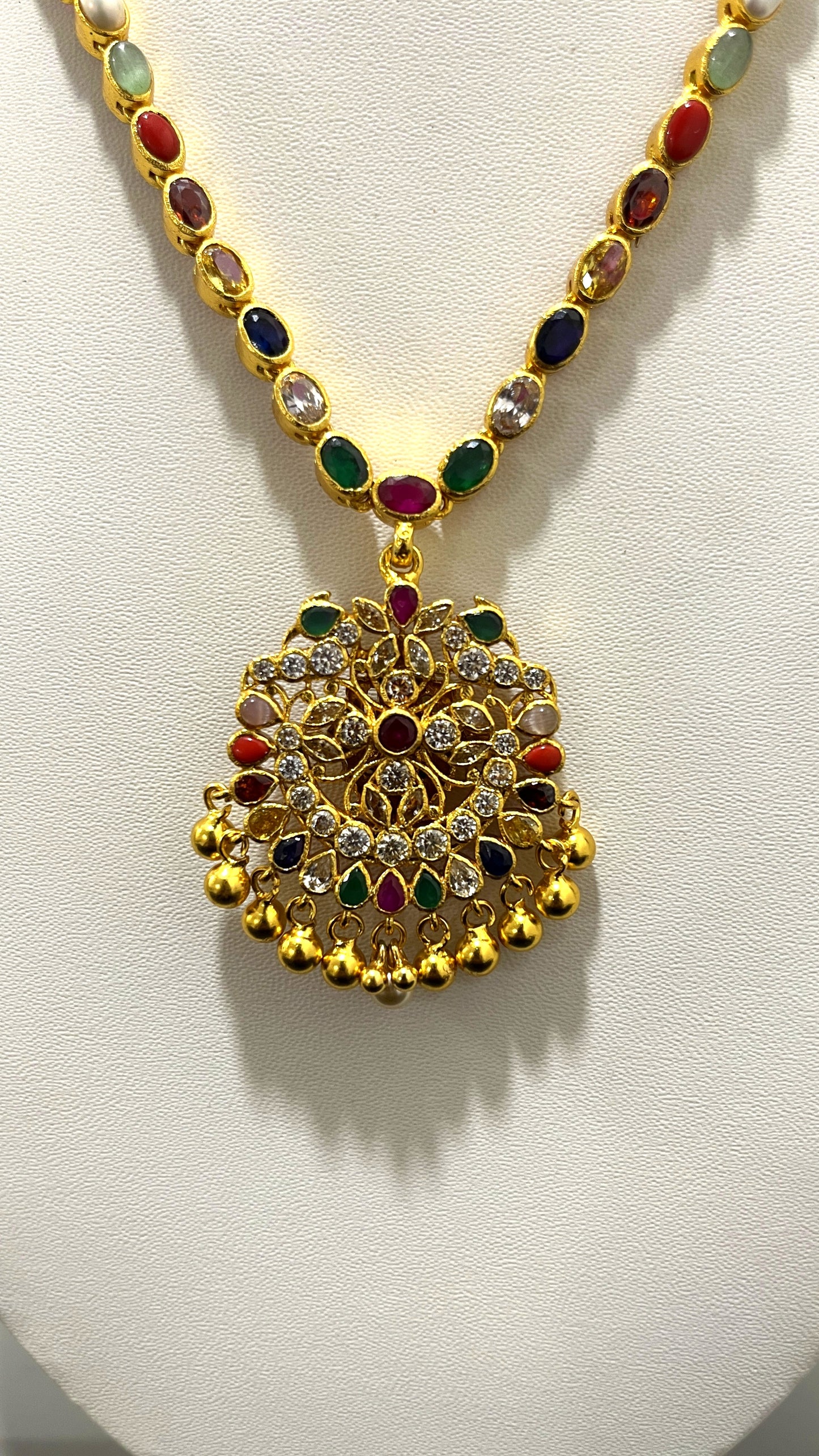 Saravana Jewellers 44.8gms SILVER NECKLACE 916 Nakshi