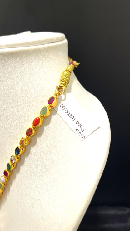 Saravana Jewellers 44.8gms SILVER NECKLACE 916 Nakshi