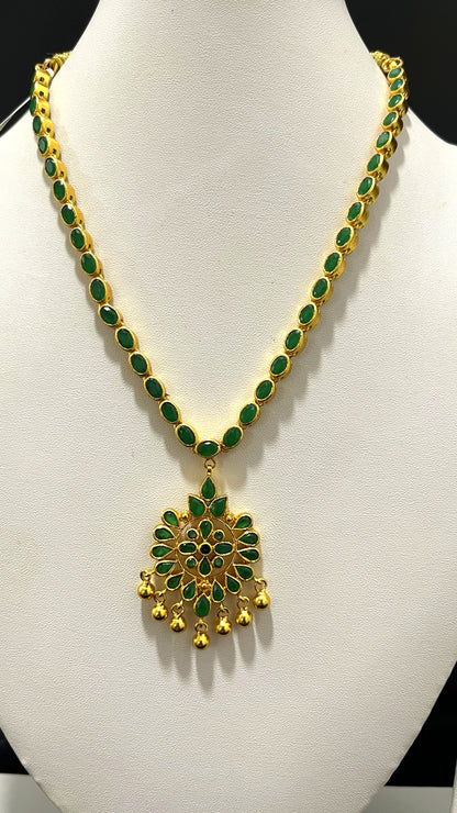 Saravana Jewellers 34.5gms SILVER NECKLACE 916 Nakshi