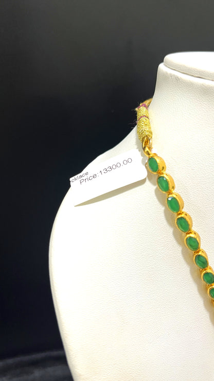 Saravana Jewellers 34.5gms SILVER NECKLACE 916 Nakshi