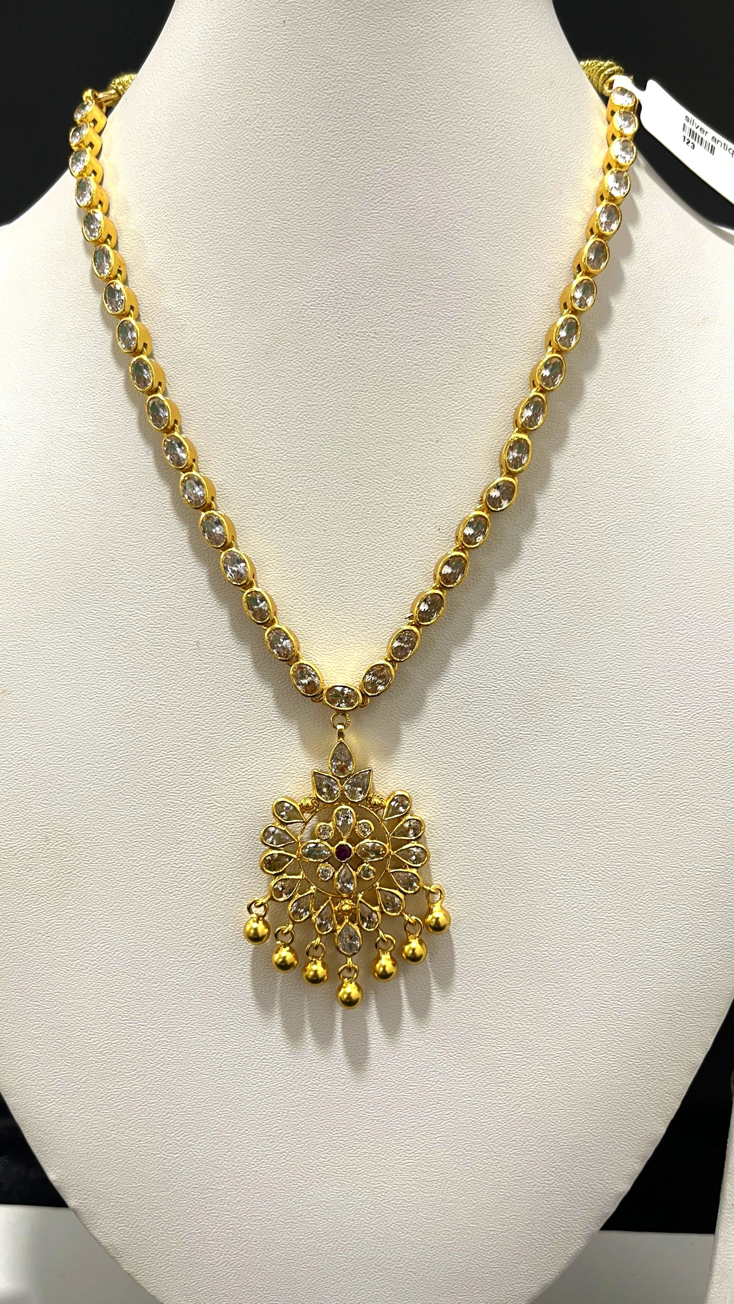 Saravana Jewellers 34.5gms SILVER NECKLACE 916 Nakshi