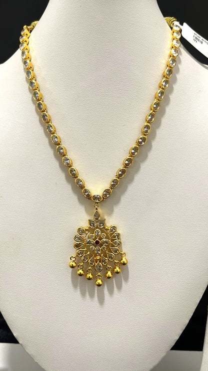 Saravana Jewellers 34.5gms SILVER NECKLACE 916 Nakshi