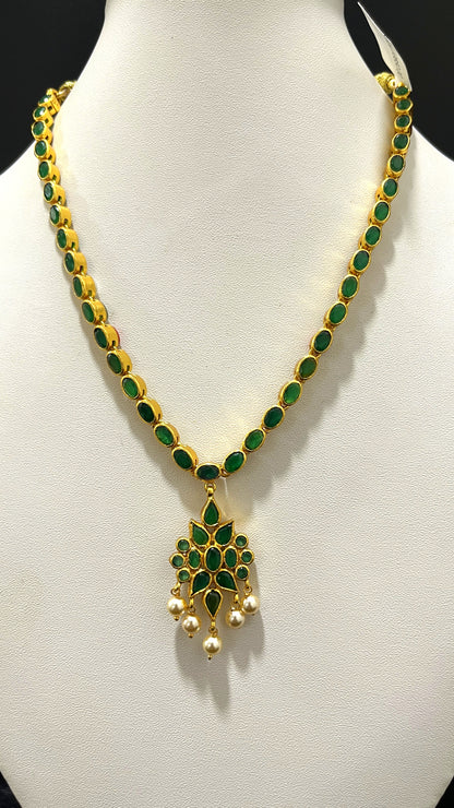 Saravana Jewellers 27.9gms SILVER NECKLACE 916 Nakshi