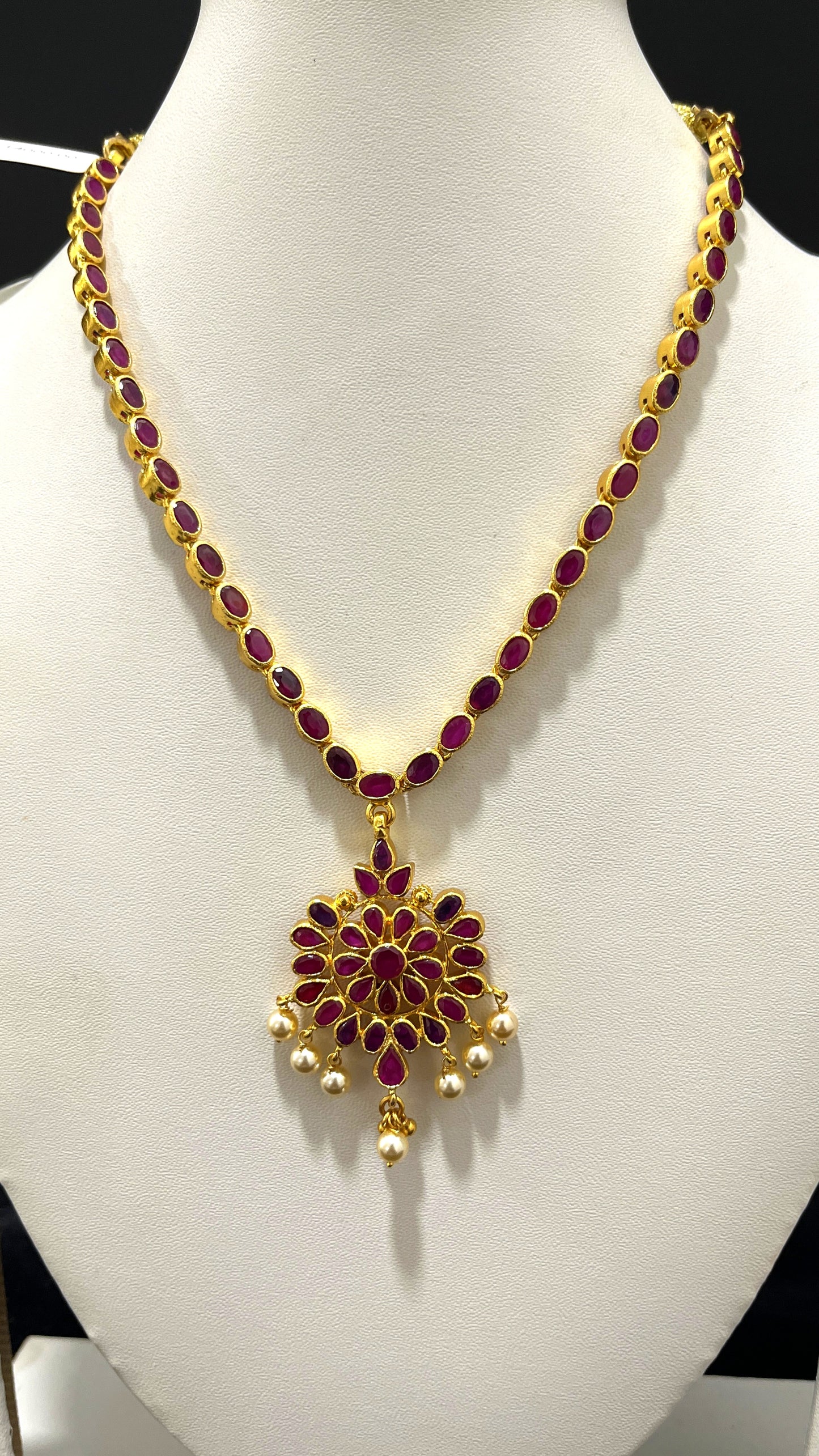 Saravana Jewellers 36.4gms SILVER NECKLACE 916 Nakshi