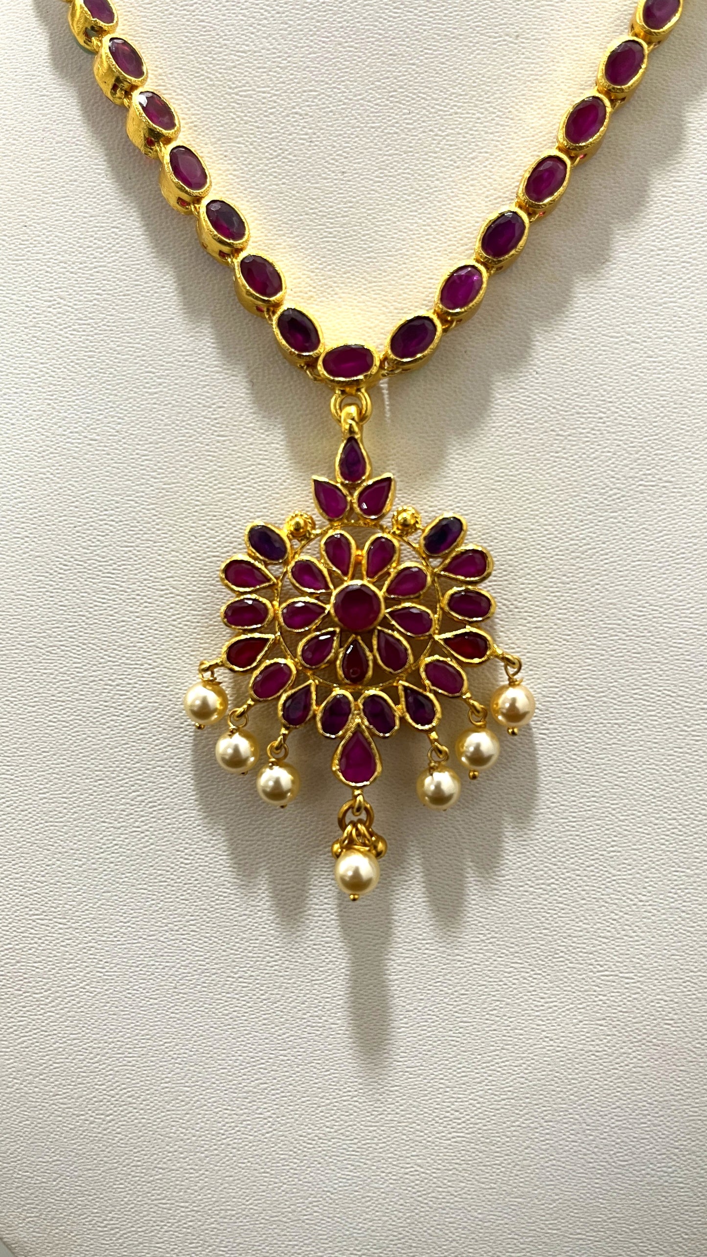 Saravana Jewellers 36.4gms SILVER NECKLACE 916 Nakshi