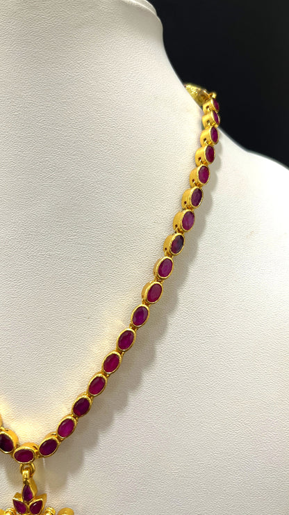 Saravana Jewellers 36.4gms SILVER NECKLACE 916 Nakshi