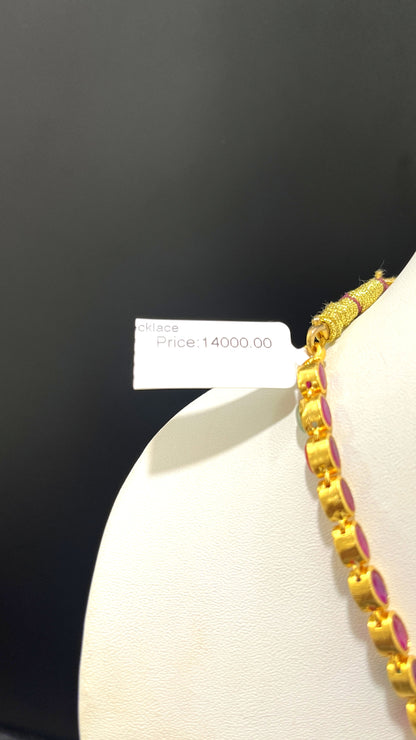 Saravana Jewellers 36.4gms SILVER NECKLACE 916 Nakshi