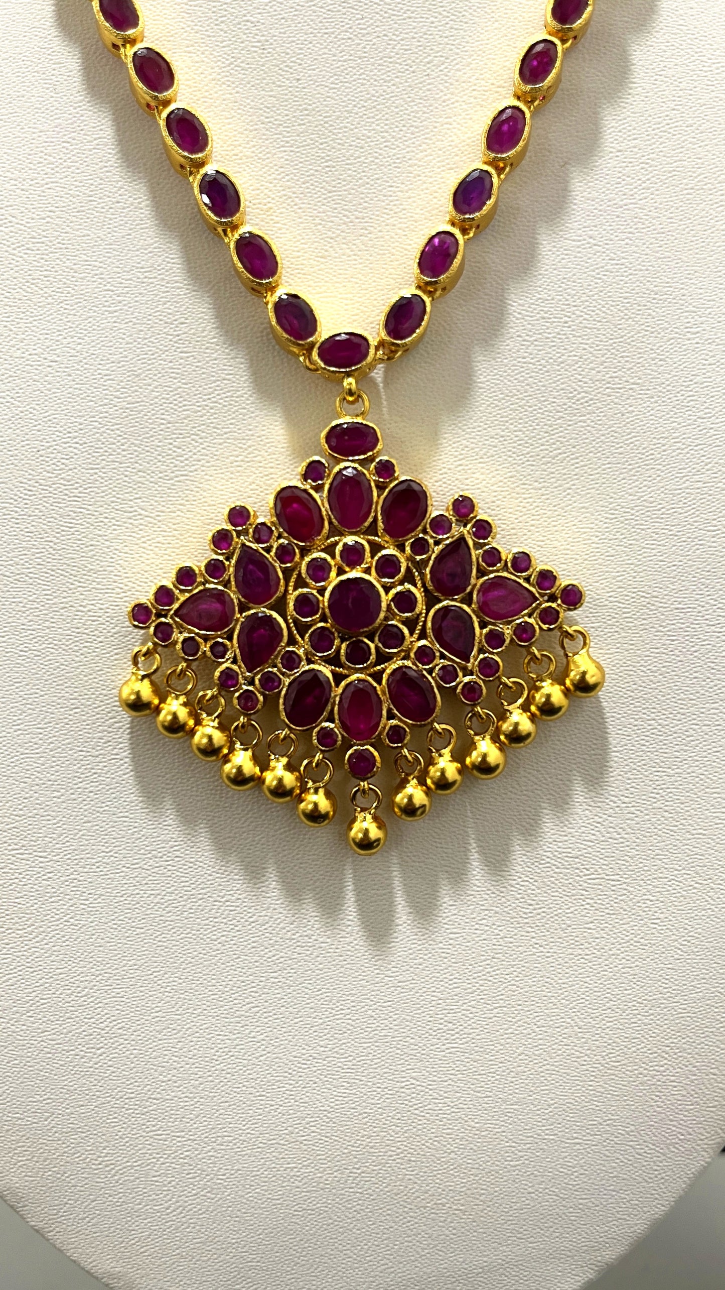 Saravana Jewellers 46gms SILVER NECKLACE 916 Nakshi