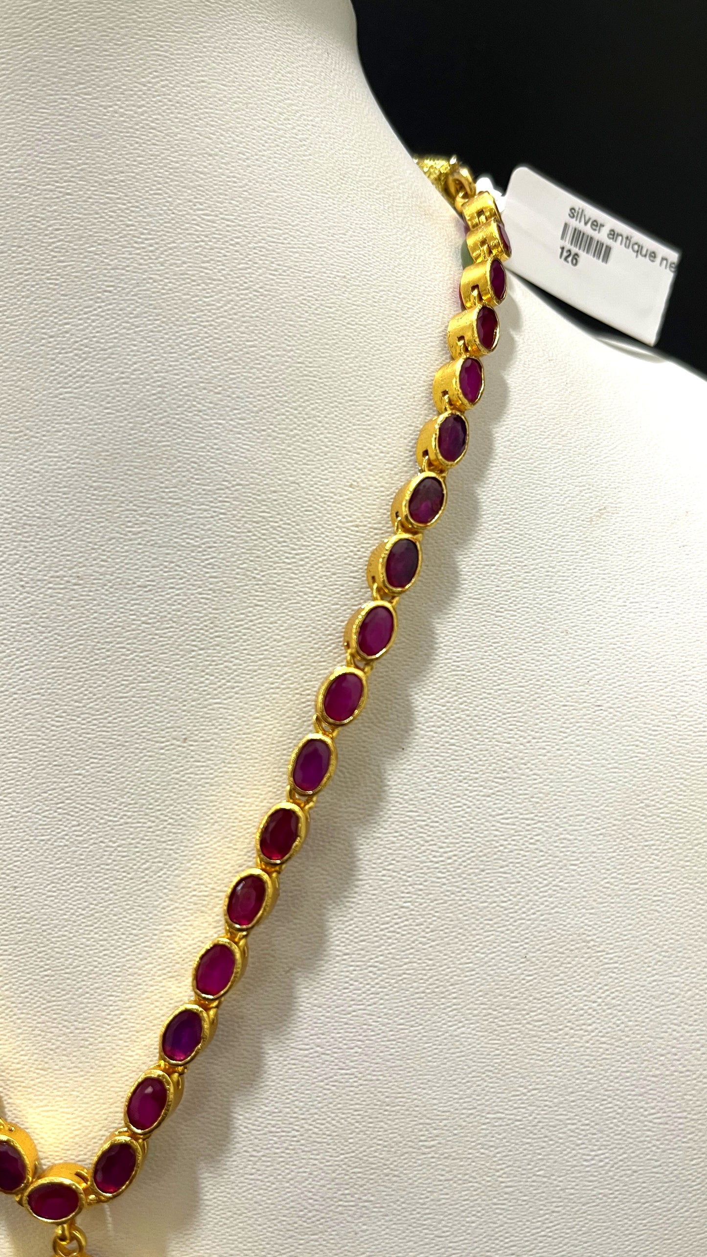 Saravana Jewellers 46gms SILVER NECKLACE 916 Nakshi