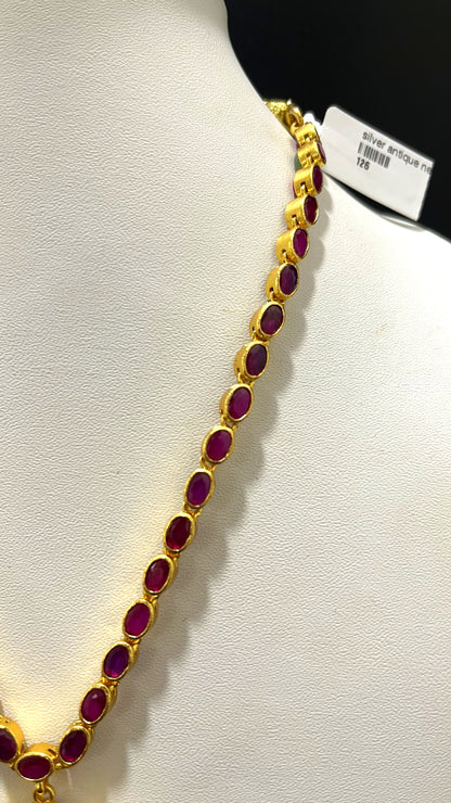 Saravana Jewellers 46gms SILVER NECKLACE 916 Nakshi