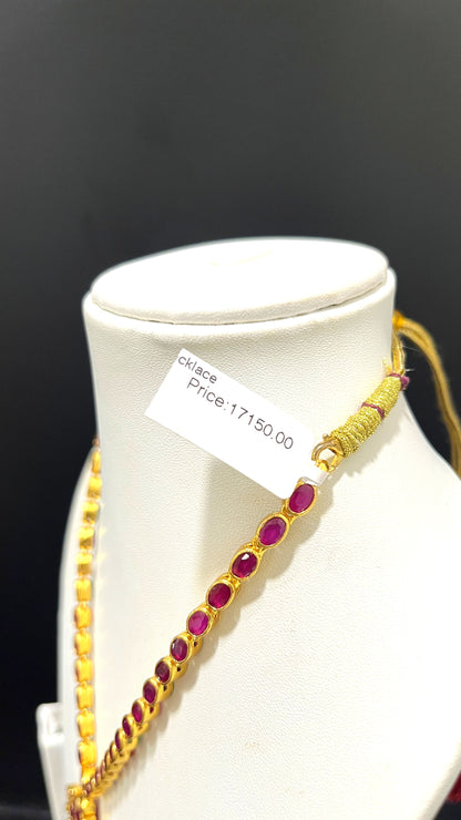 Saravana Jewellers 46gms SILVER NECKLACE 916 Nakshi