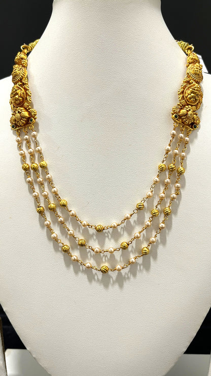 Saravana Jewellers 25.9gms SILVER NECKLACE 916 Nakshi