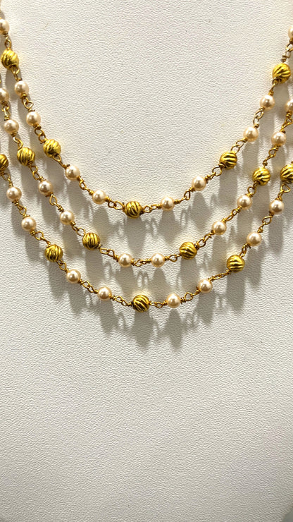 Saravana Jewellers 25.9gms SILVER NECKLACE 916 Nakshi