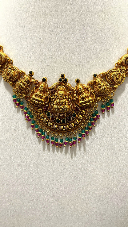 Saravana Jewellers 29.5gms SILVER NECKLACE 916 Nakshi