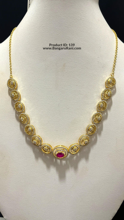 Saravana Jewellers 24gms SILVER NECKLACE 916 Nakshi