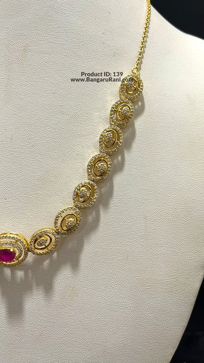 Saravana Jewellers 24gms SILVER NECKLACE 916 Nakshi