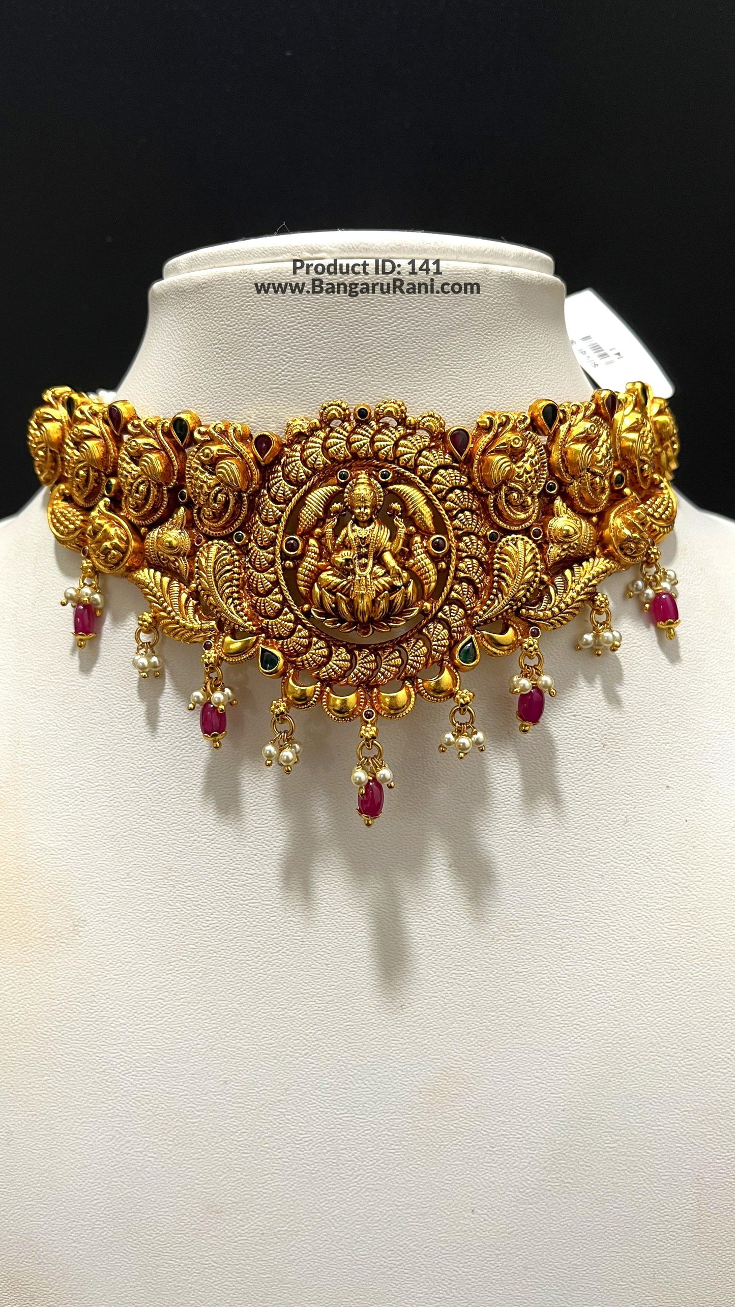 Saravana Jewellers 36gms SILVER CHOKER 916 Nakshi