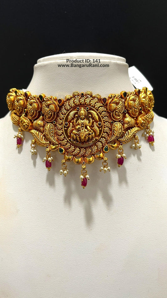 Saravana Jewellers 36gms SILVER CHOKER 916 Nakshi