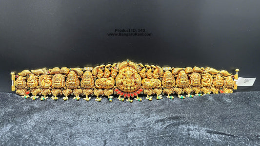 Saravana Jewellers 114.8gms SILVER VADDANAM 916 Nakshi