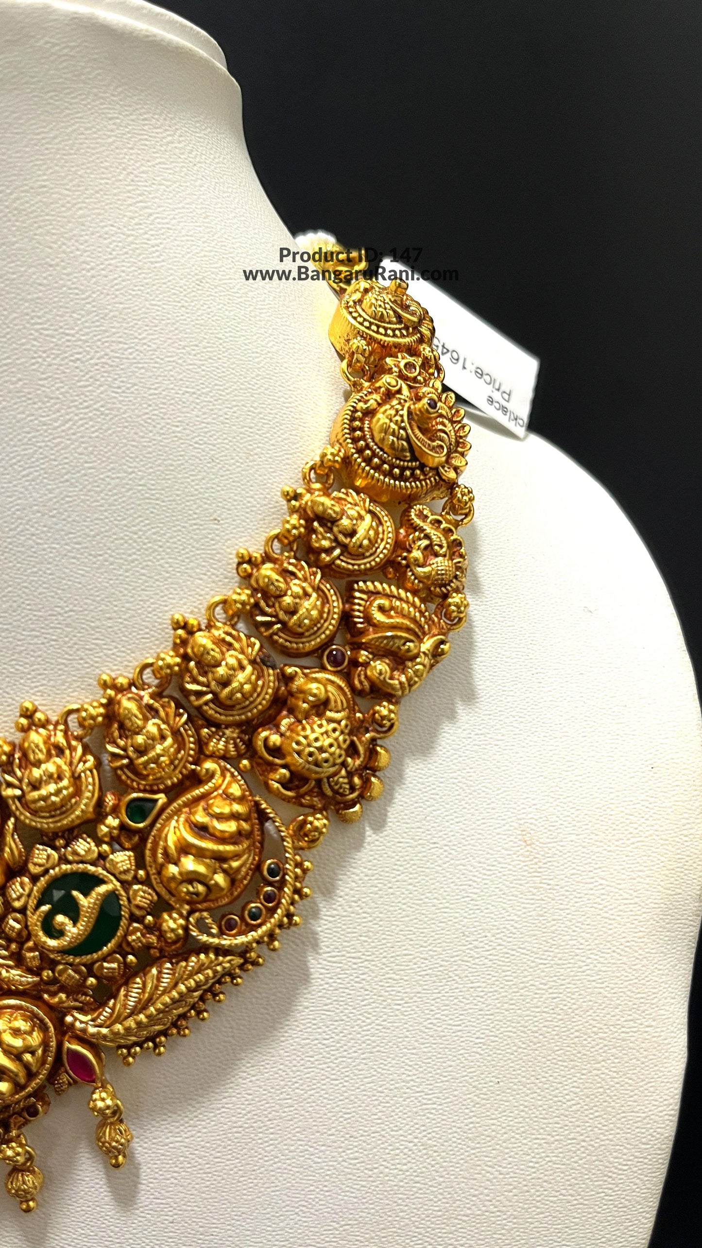 Saravana Jewellers 43.7gms SILVER CHOKER 916 Nakshi