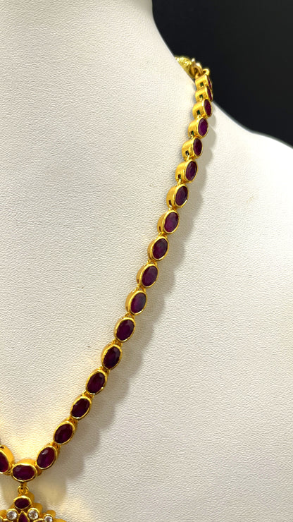 Saravana Jewellers 31.9gms SILVER NECKLACE 916 Nakshi