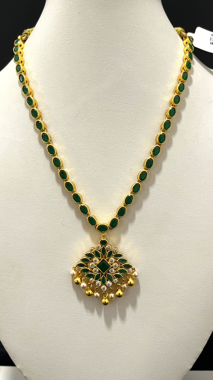 Saravana Jewellers 31.9gms SILVER NECKLACE 916 Nakshi