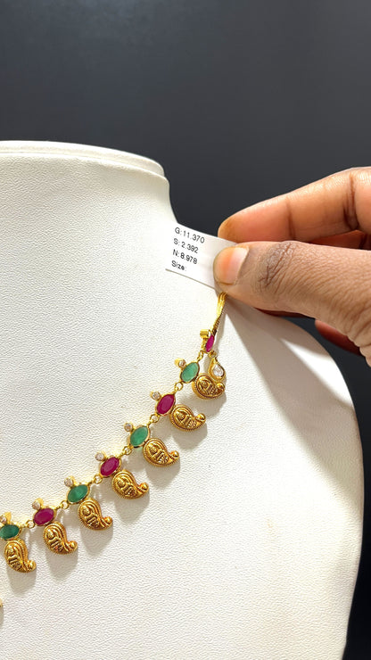 Saravana Jewellers 8.978gms NECKLACE 22K Yellow Gold