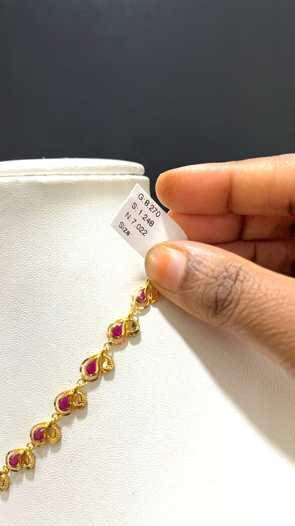 Saravana Jewellers 7.022gms NECKLACE 22K Yellow Gold