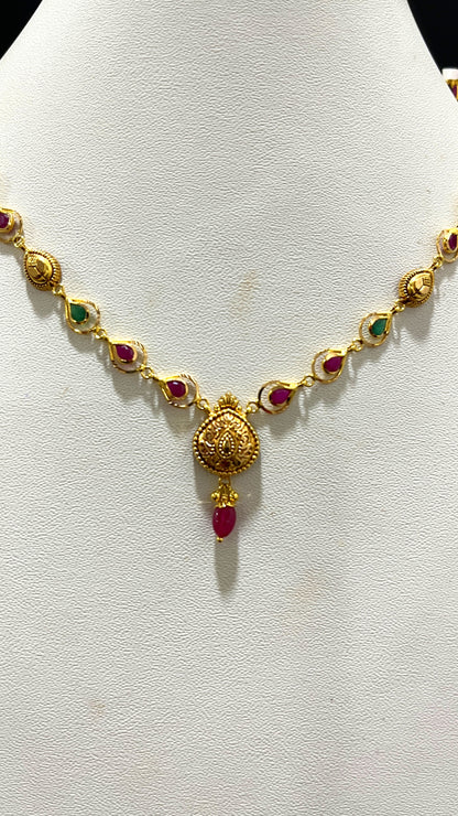 Saravana Jewellers 5.82gms NECKLACE 22K Yellow Gold