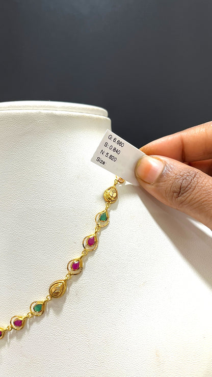 Saravana Jewellers 5.82gms NECKLACE 22K Yellow Gold