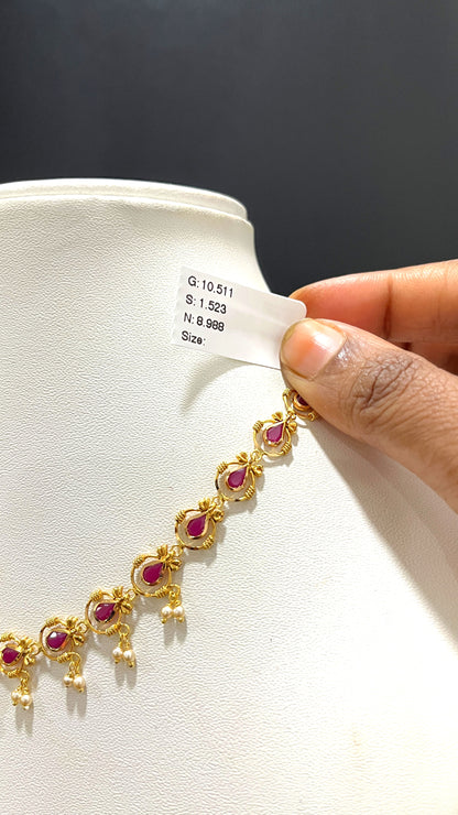 Saravana Jewellers 8.988gms NECKLACE 22K Yellow Gold