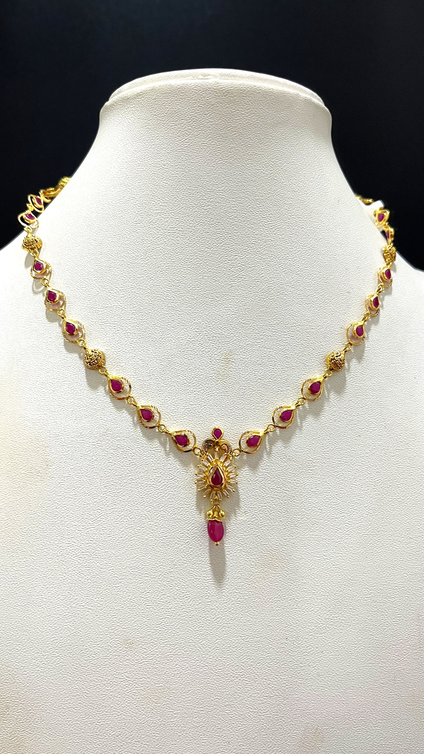 Saravana Jewellers 6.854gms NECKLACE 22K Yellow Gold