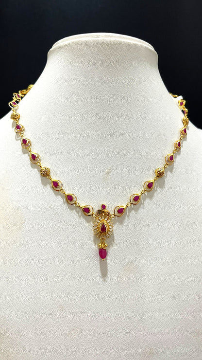 Saravana Jewellers 6.854gms NECKLACE 22K Yellow Gold