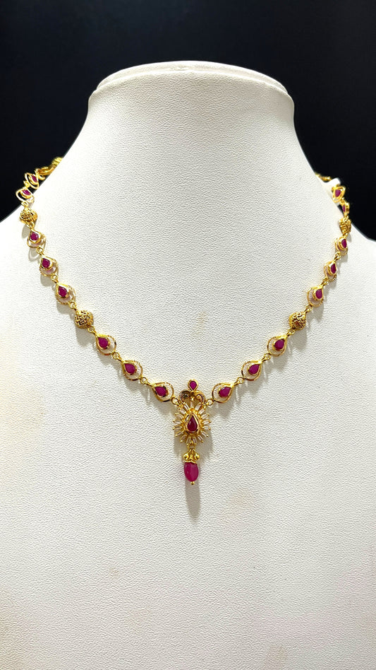 Saravana Jewellers 6.854gms NECKLACE 22K Yellow Gold
