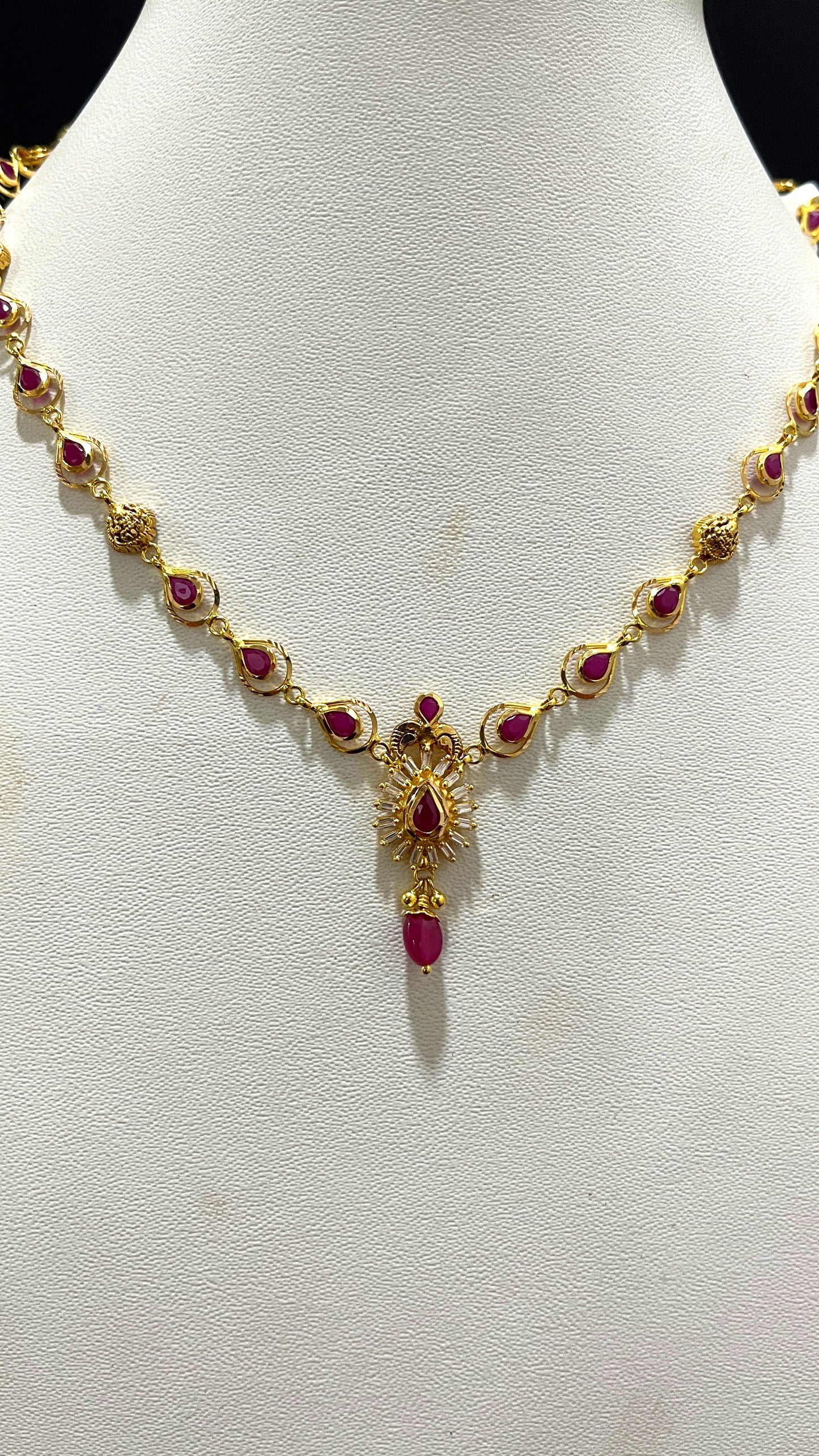 Saravana Jewellers 6.854gms NECKLACE 22K Yellow Gold