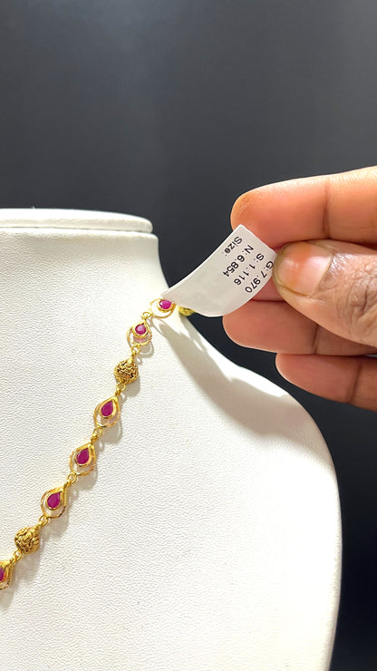 Saravana Jewellers 6.854gms NECKLACE 22K Yellow Gold