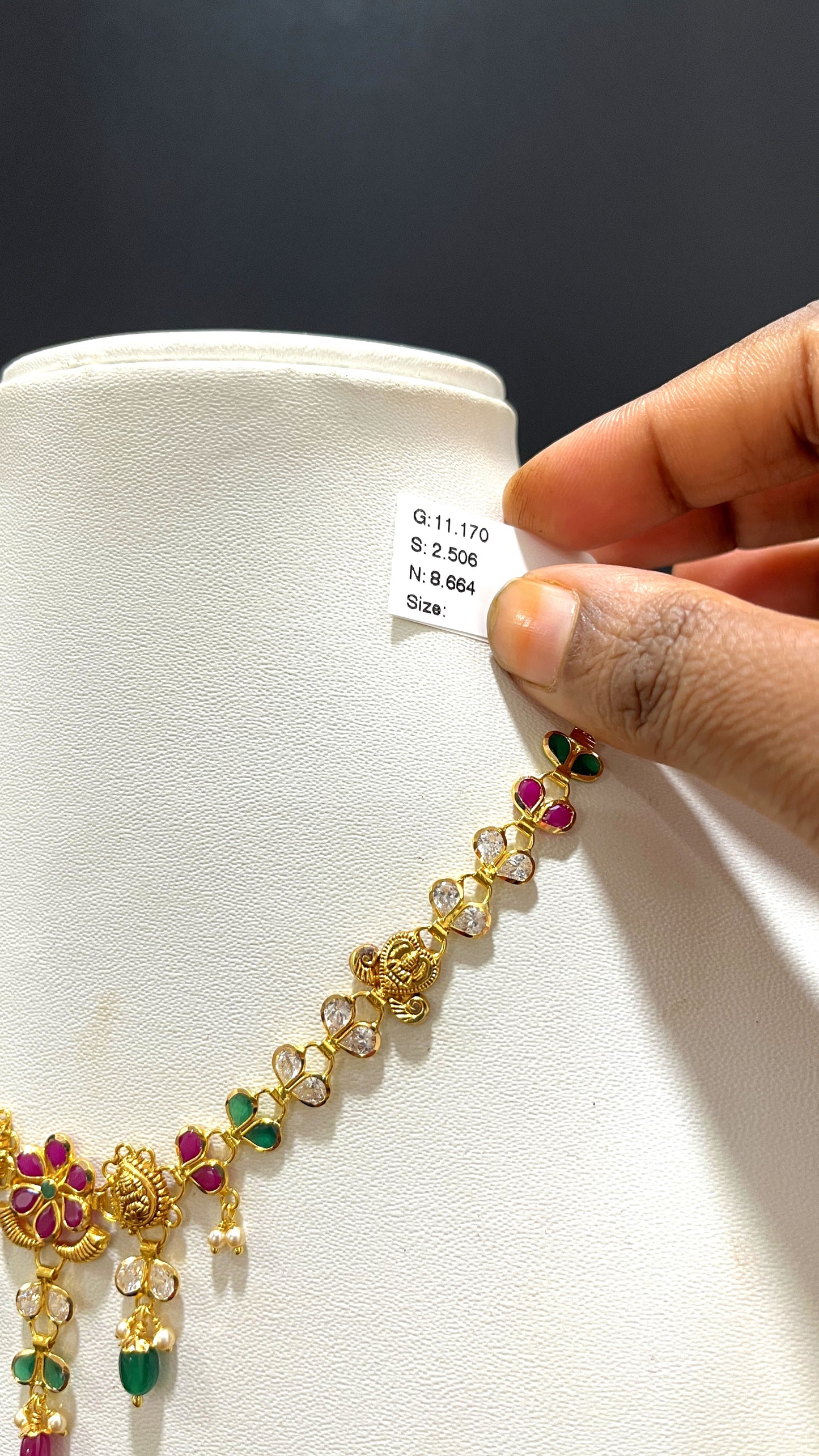 Saravana Jewellers 8.664gms NECKLACE 22K Yellow Gold