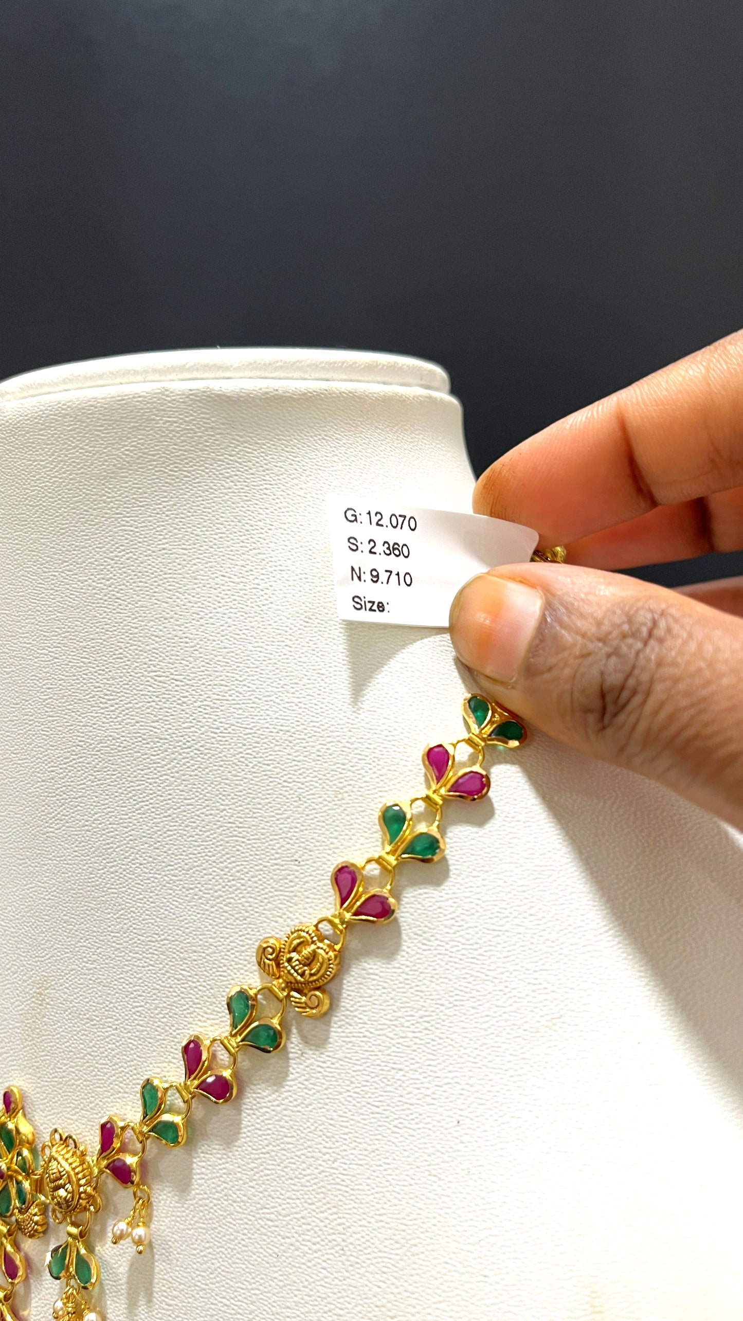 Saravana Jewellers 9.71gms NECKLACE 22K Yellow Gold