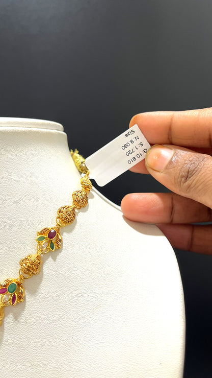 Saravana Jewellers 9.09gms NECKLACE 22K Yellow Gold
