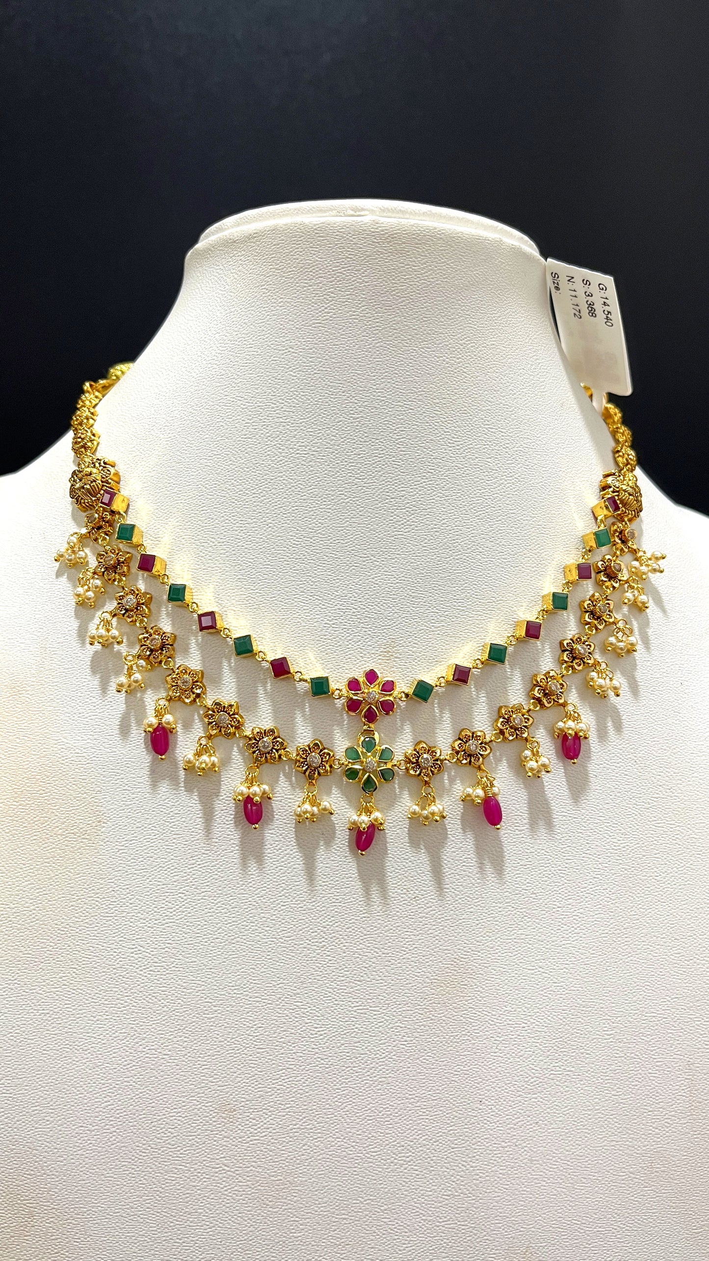 Saravana Jewellers 11.172gms NECKLACE 22K Yellow Gold