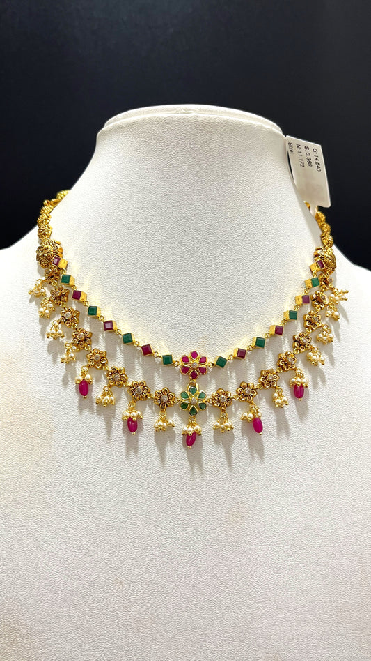 Saravana Jewellers 11.172gms NECKLACE 22K Yellow Gold