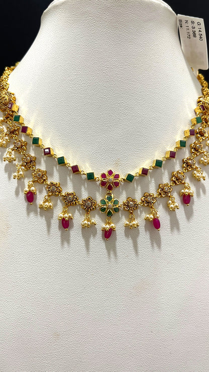 Saravana Jewellers 11.172gms NECKLACE 22K Yellow Gold