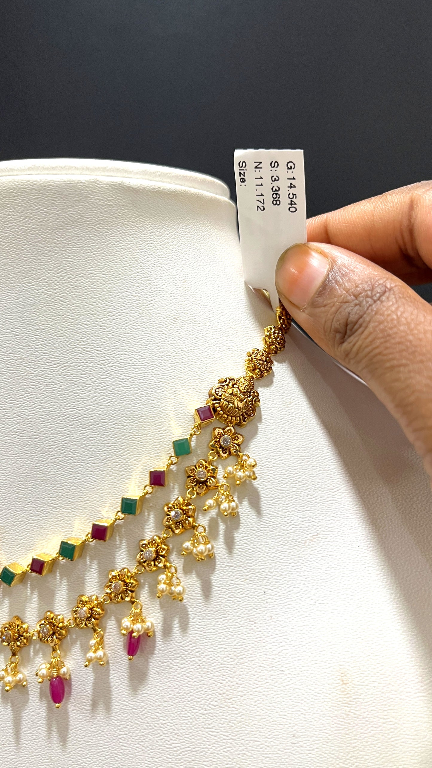 Saravana Jewellers 11.172gms NECKLACE 22K Yellow Gold