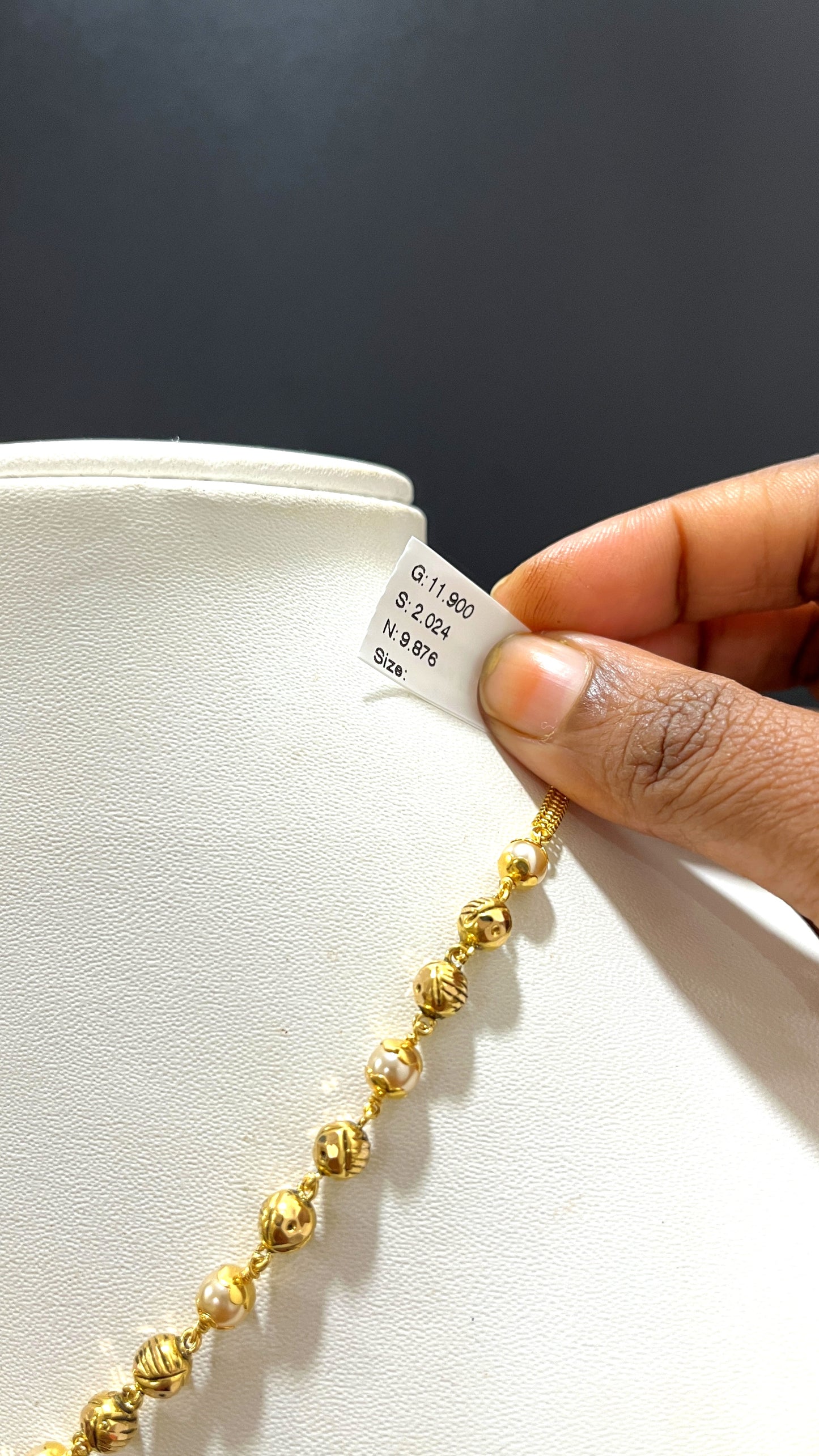 Saravana Jewellers 9.876gms NECKLACE 22K Yellow Gold