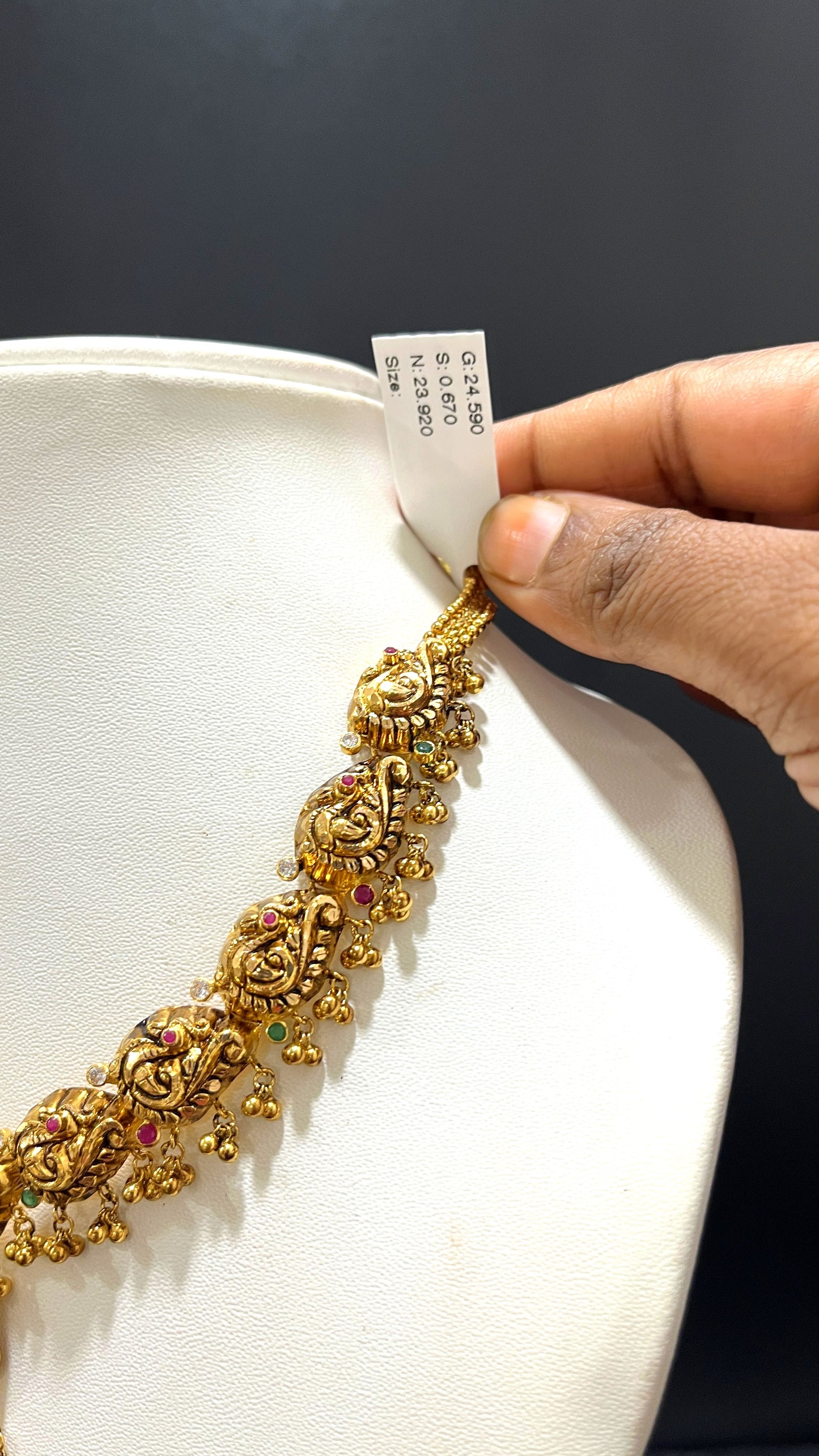 Saravana Jewellers 23.92gms NECKLACE 22K Yellow Gold