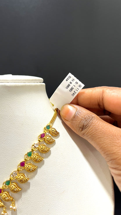 Saravana Jewellers 9.86gms NECKLACE 22K Yellow Gold