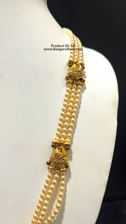 Saravana Jewellers 47.5gms SILVER HARAMS 916 Nakshi